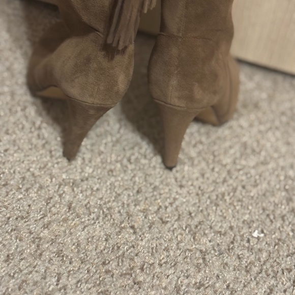 Vince Camuto Cherline Brown Suede Leather Over the Knee Boots SZ 6.5 - Picture 4 of 13